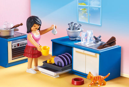 Playmobil 70206 Dollhouse Family Kitchen