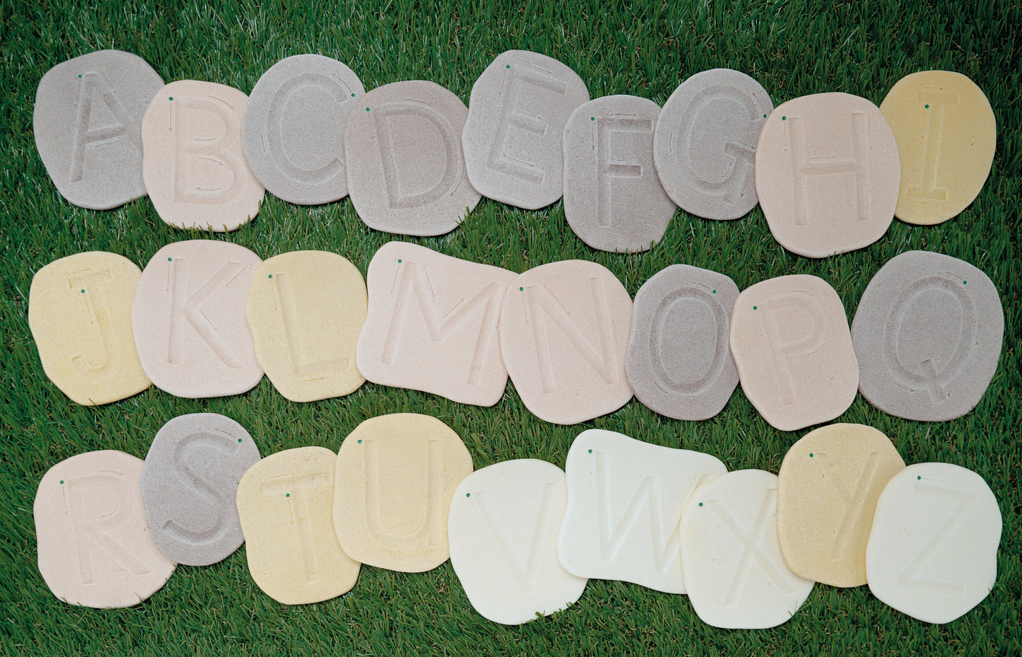 Yellow Door Feels-Write Uppercase Letter Stones