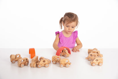 Tickit Natural Wooden Adventure Vehicles Set