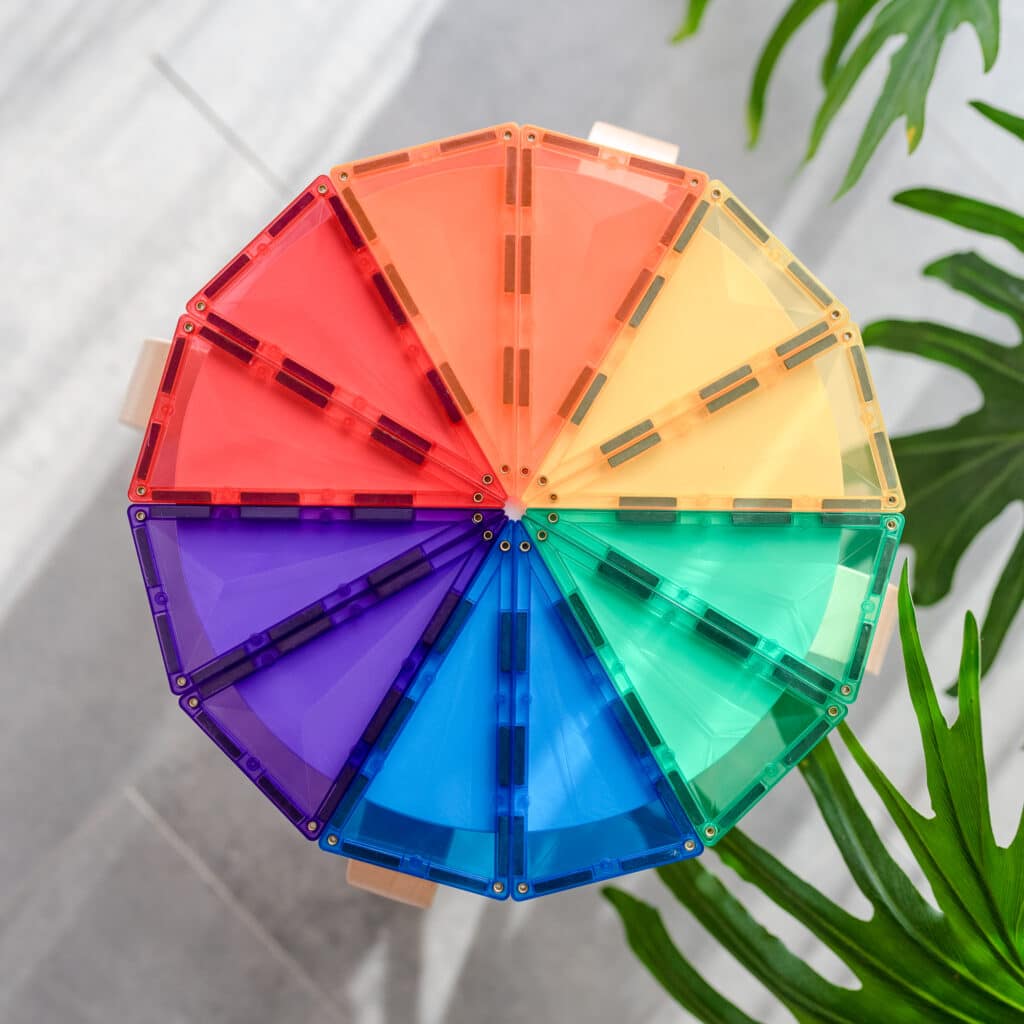 Connetix Tiles Rainbow 30 Pc Geometry