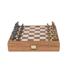 Manopoulos Wood & Metal Chess Set B