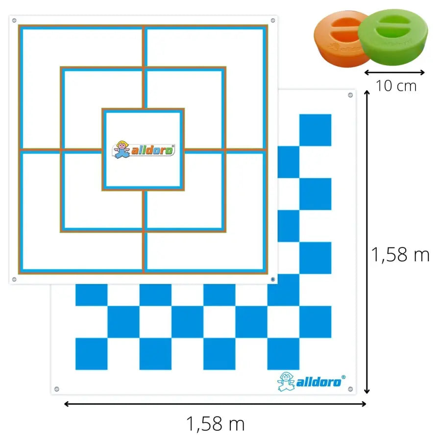Alldoro XXL Draughts & Mill Game