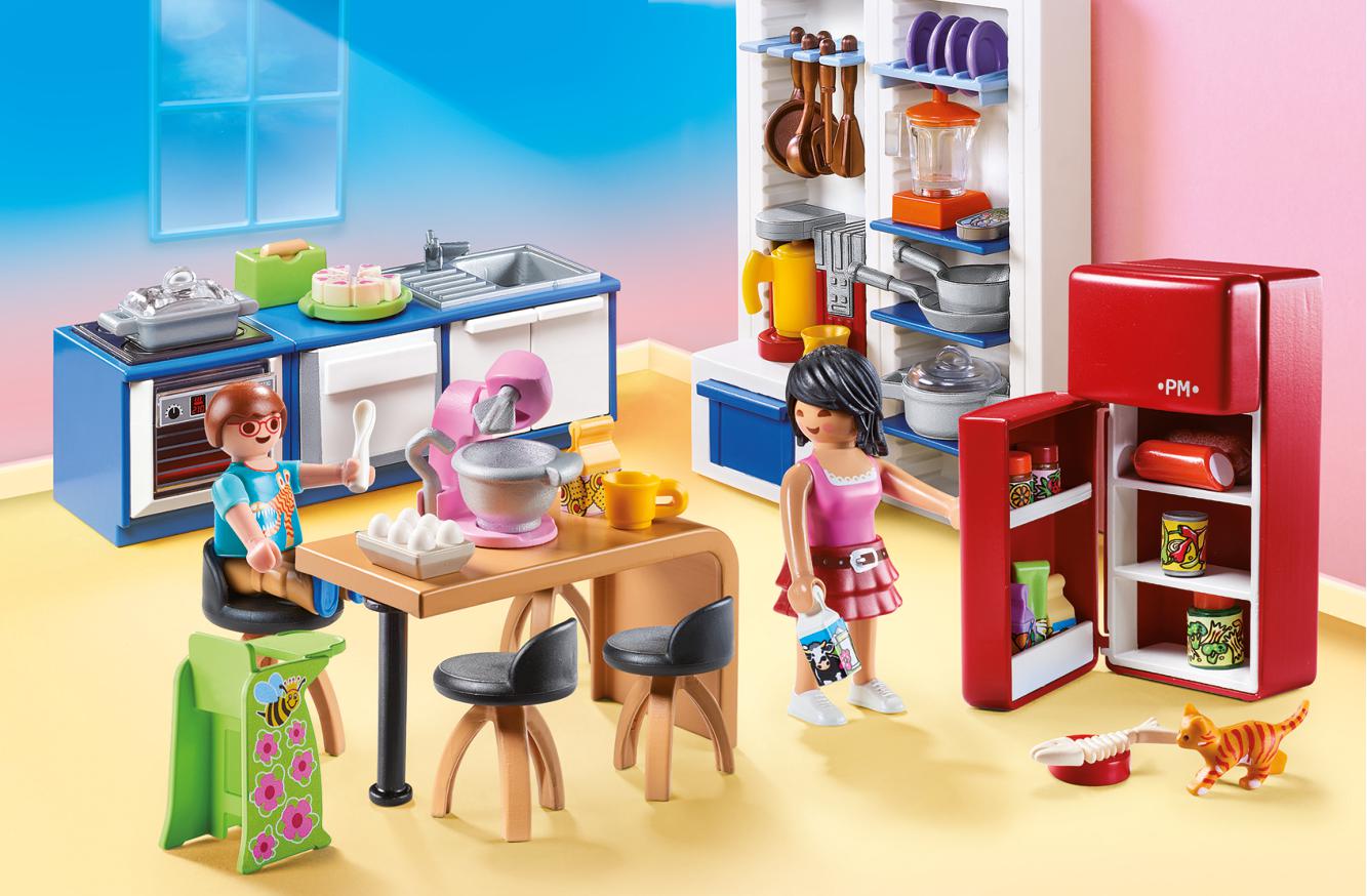 Playmobil 70206 Dollhouse Family Kitchen