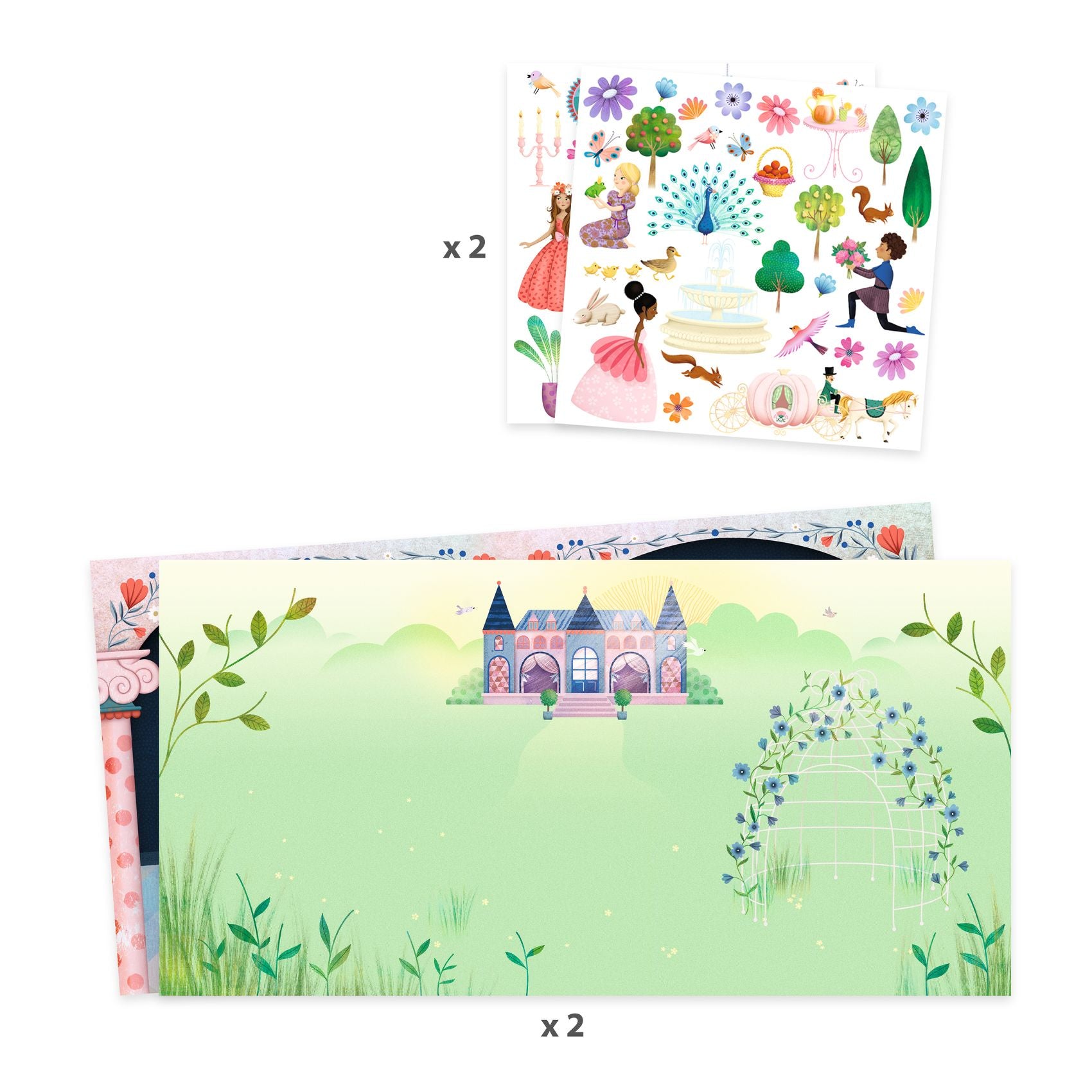 Djeco Sticker Story Life In The Castle