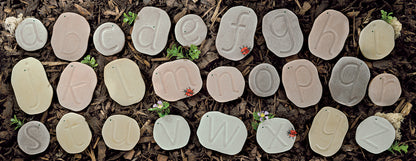 Yellow Door Feels-Write Lowercase Letter Stones