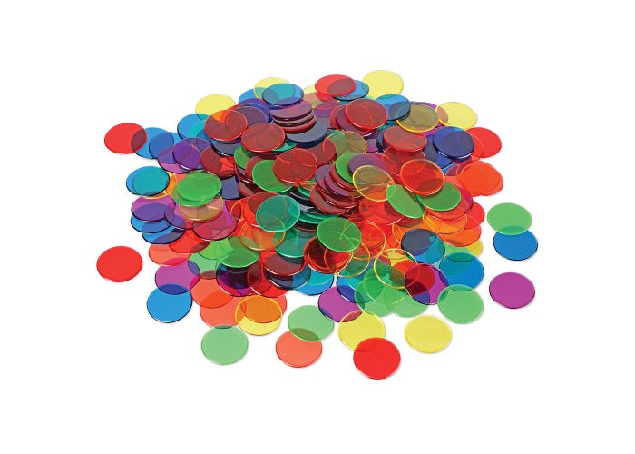 Learning Resources Transparent Counters (Set of 250)
