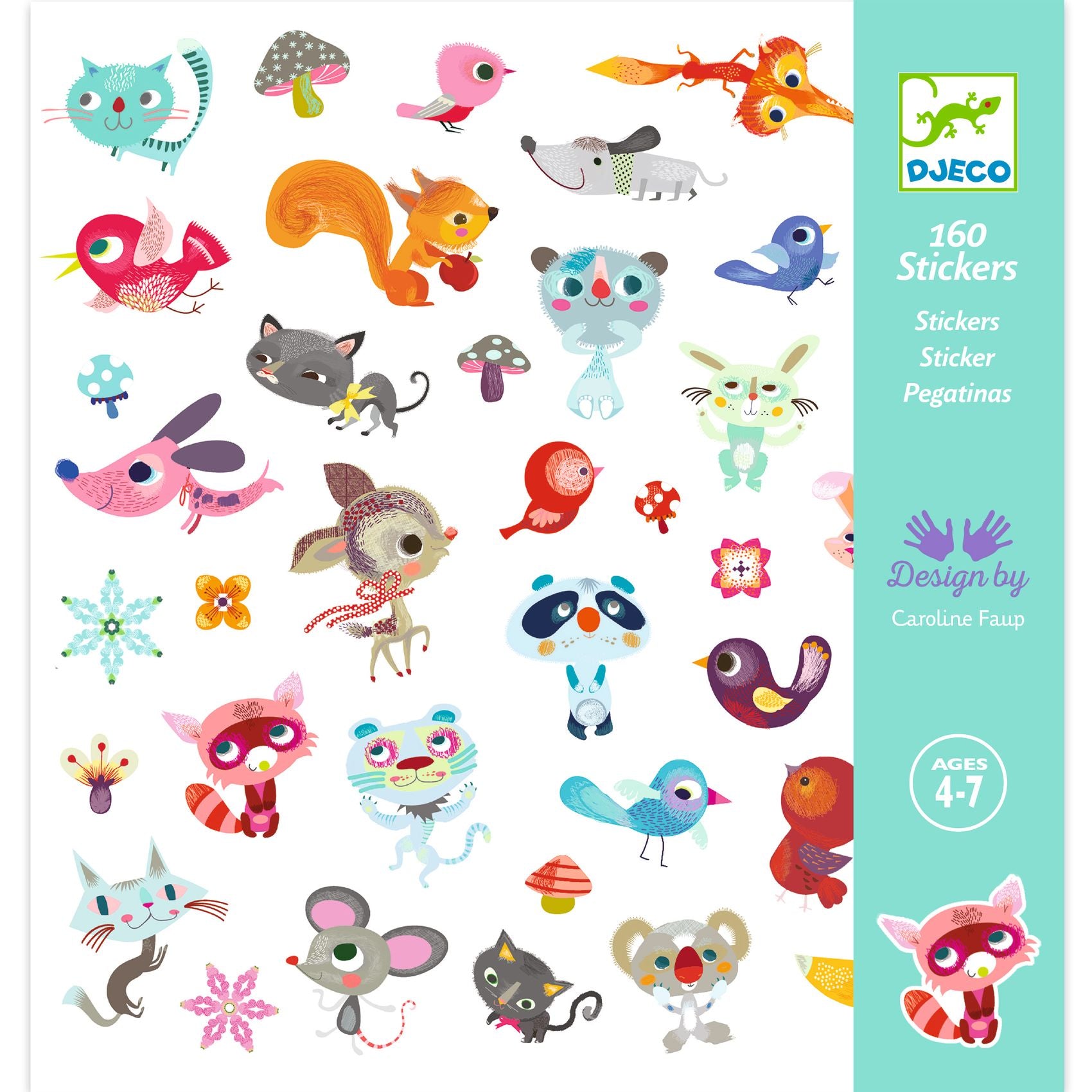 Djeco Small Friends Stickers
