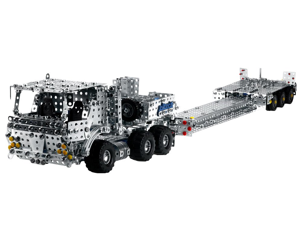 Eitech Metal Construction Set Truck With Trailer