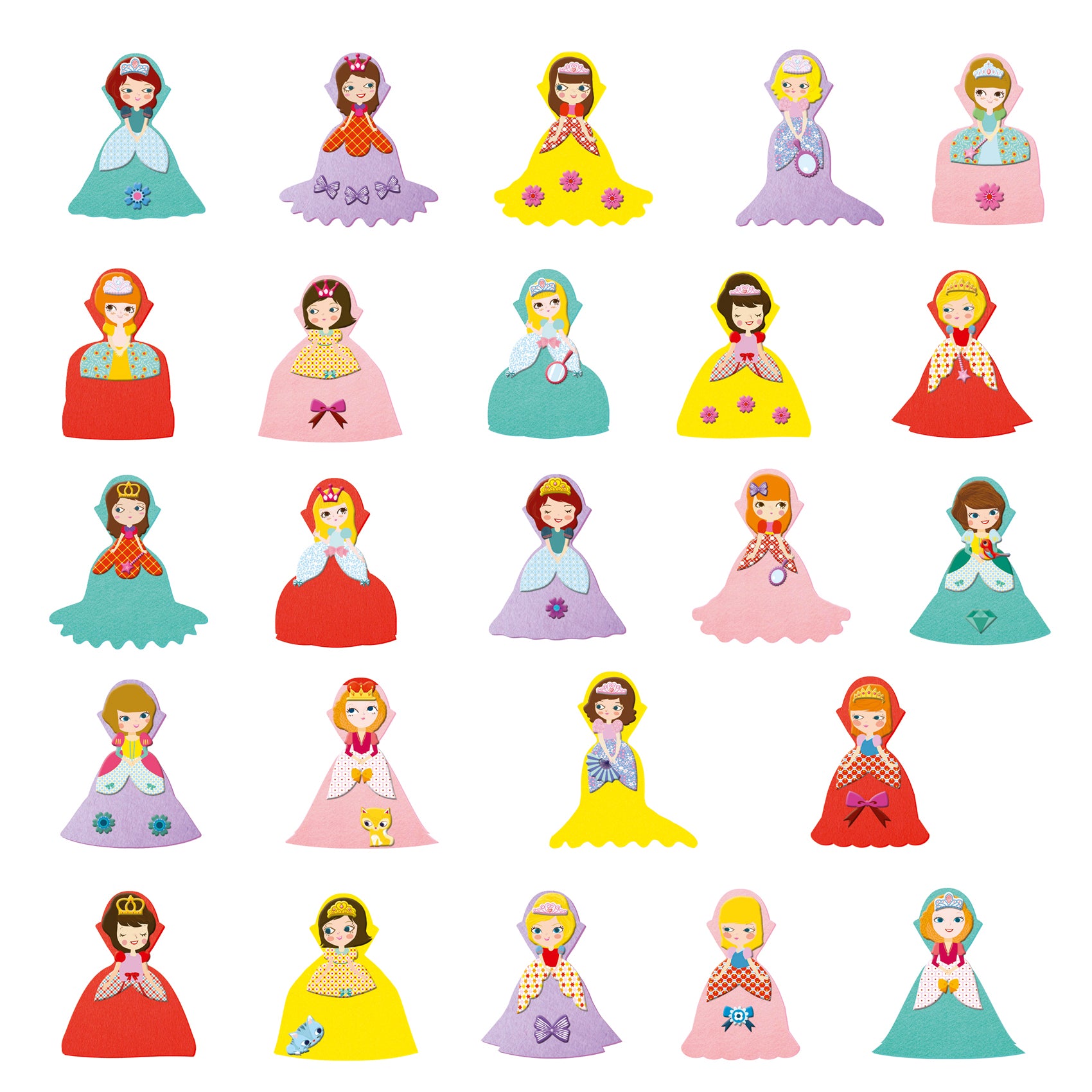 Djeco I love Princesses Create With Stickers