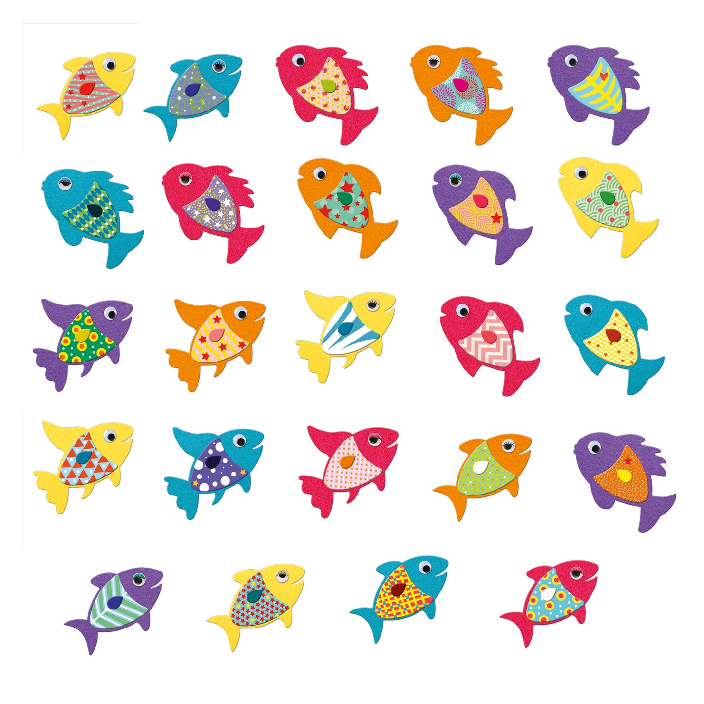 Djeco I Love Fish Create With Stickers
