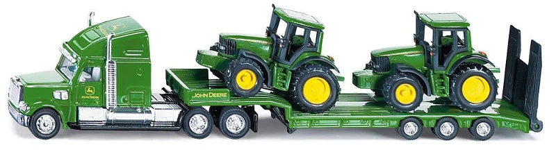Siku 1:87 JD Low Loader W/2 John Deere Tractors