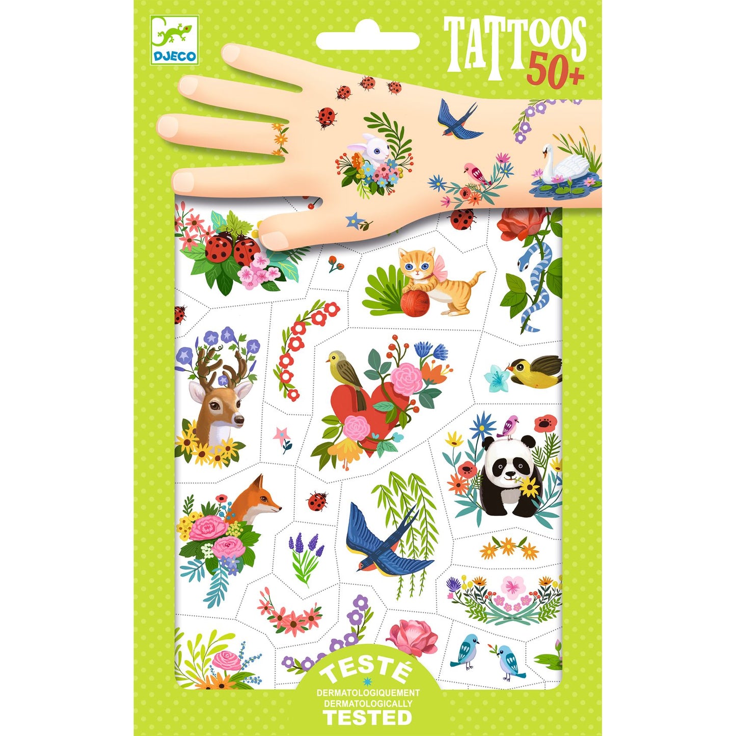 Djeco Happy Spring Temporary Tattoos