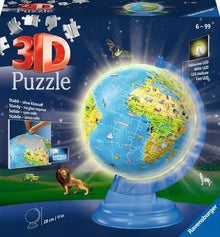 Ravensburger Light Up Children's World Map 3D Puzzle 180pc