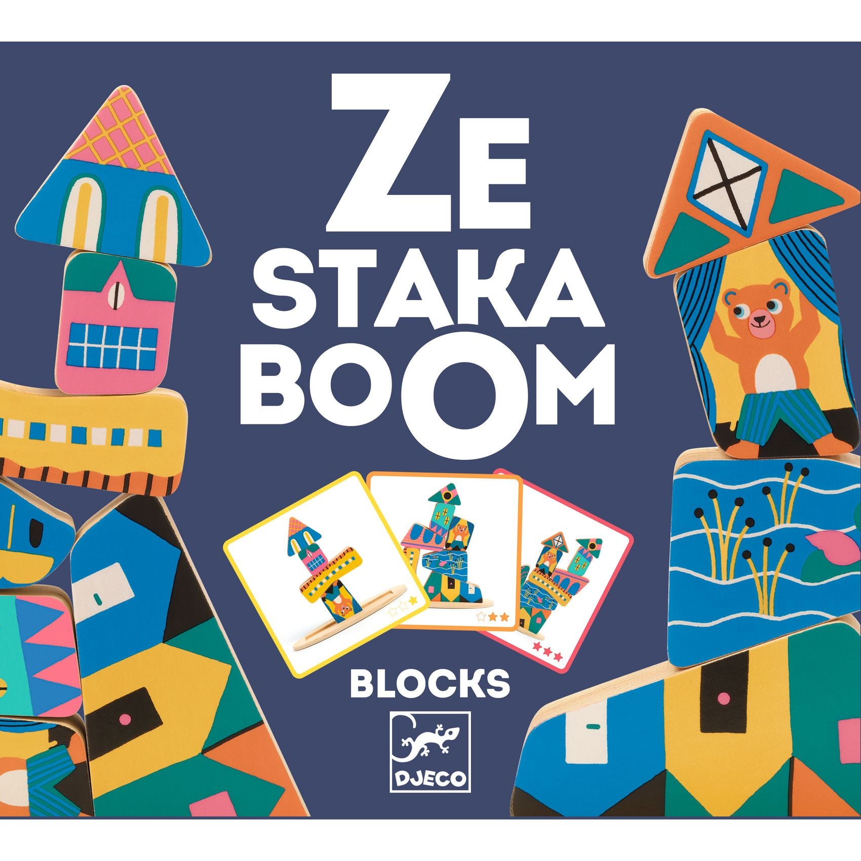 Djeco Ze Stakaboom Wooden Balancing Game