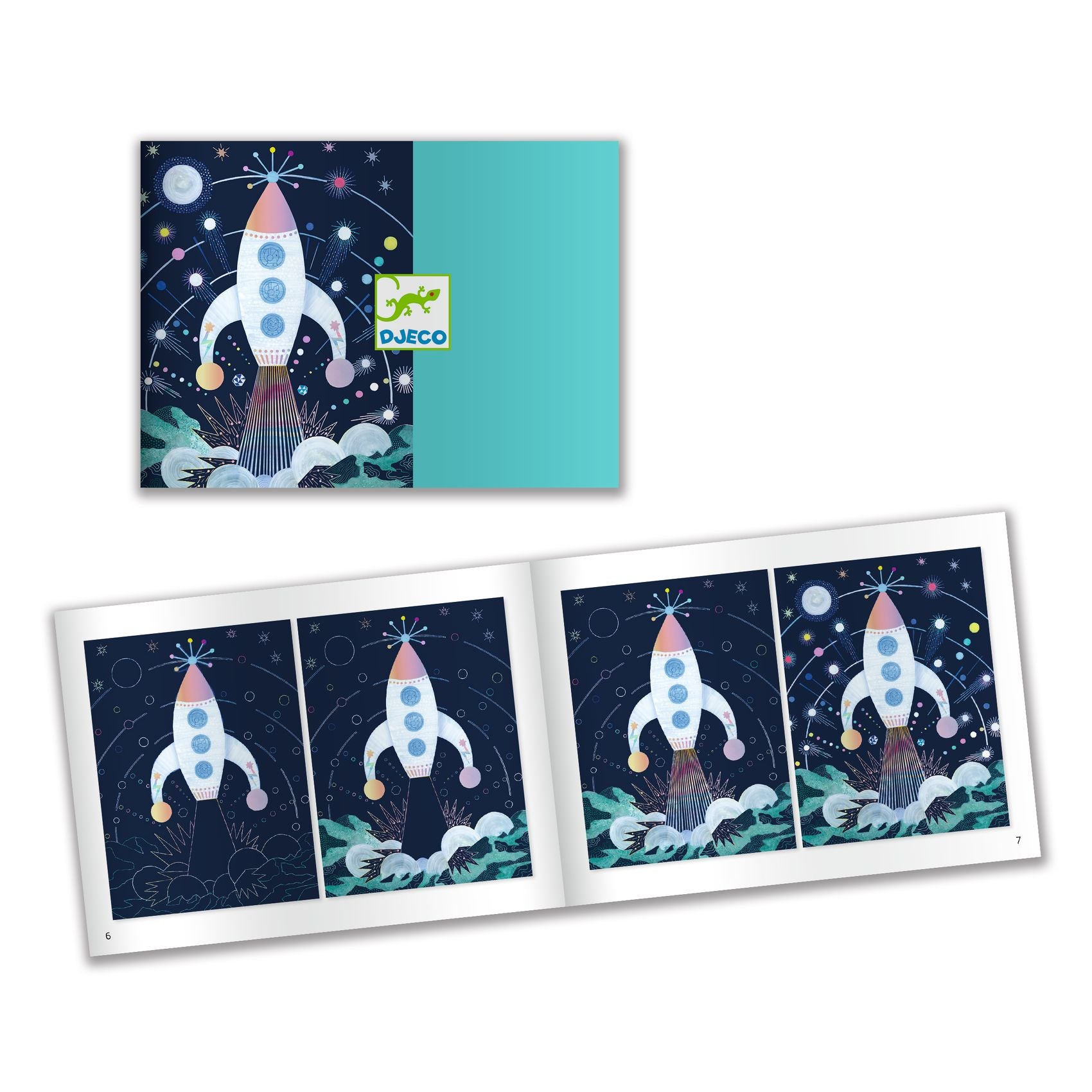Djeco Cosmic Mission Scratch Cards