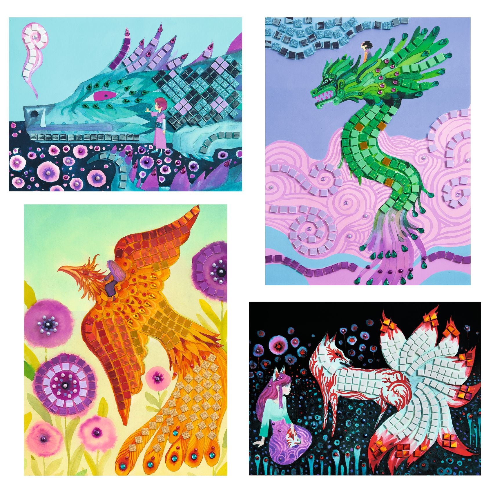 Djeco Mosaics Mythical Creatures
