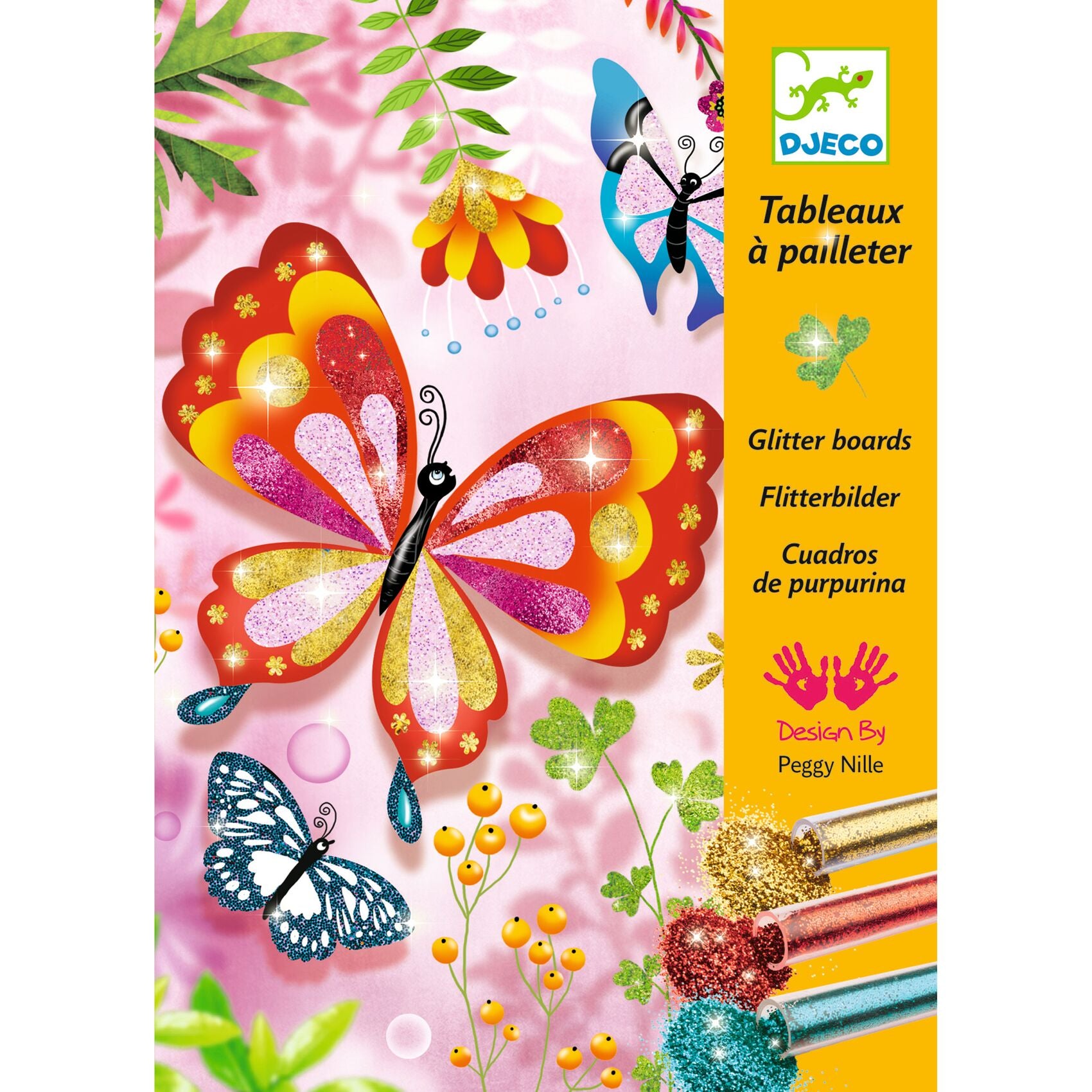 Djeco Glitter Boards Glitter Butterflies