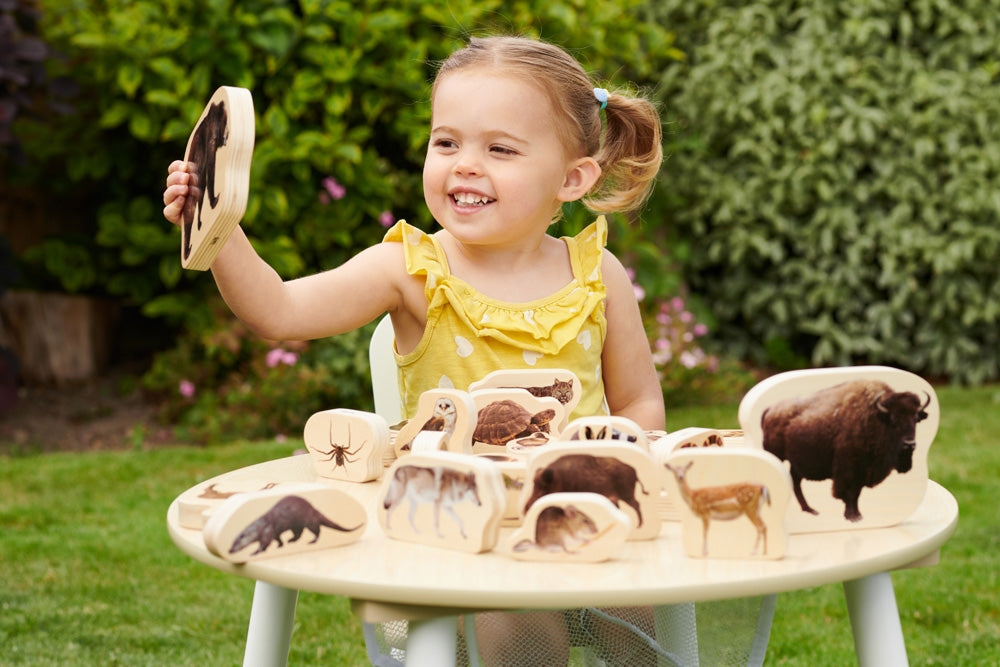 TickiT Wooden Forest Animals Blocks