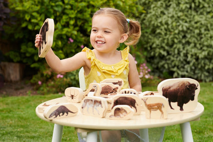 TickiT Wooden Forest Animals Blocks