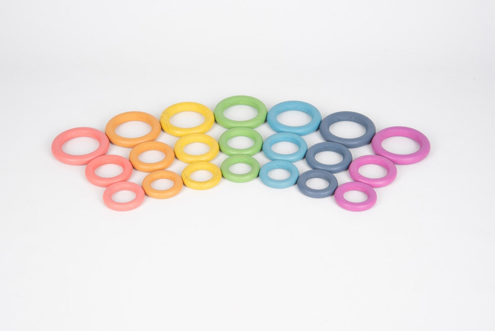 TickiT Rainbow Wooden Rings