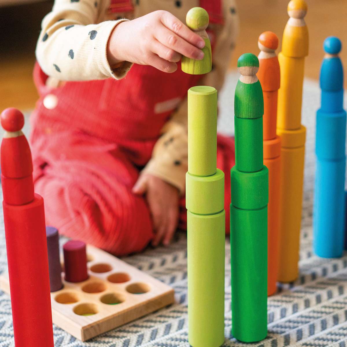 Grimms Stacking Game Small Rainbow Rollers