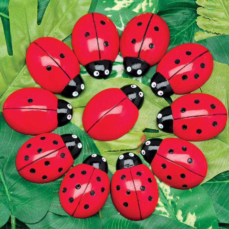 Yellow Door Ladybug Counting Stones