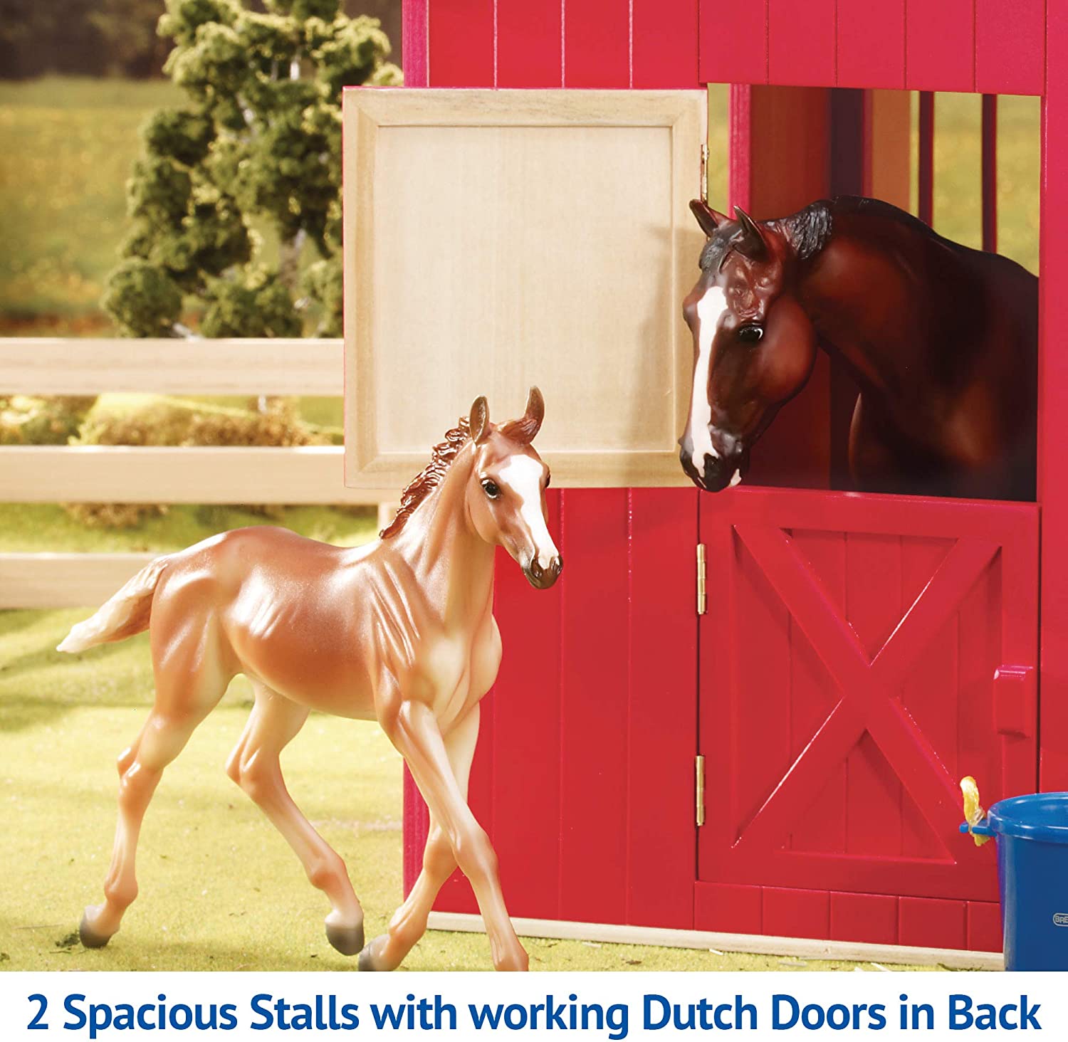 Breyer 307 Deluxe Two-Stall Barn (Red)