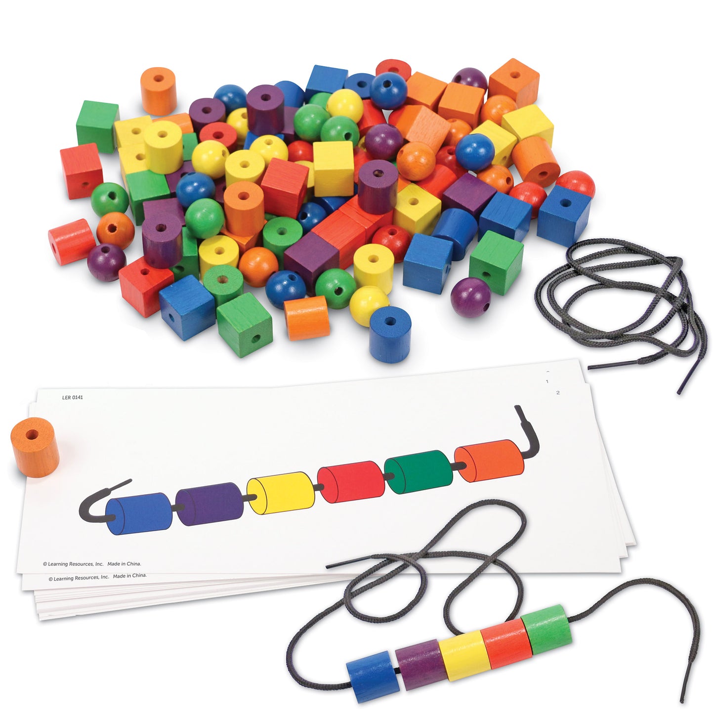 Learning Resources Bead & Pattern Card Set