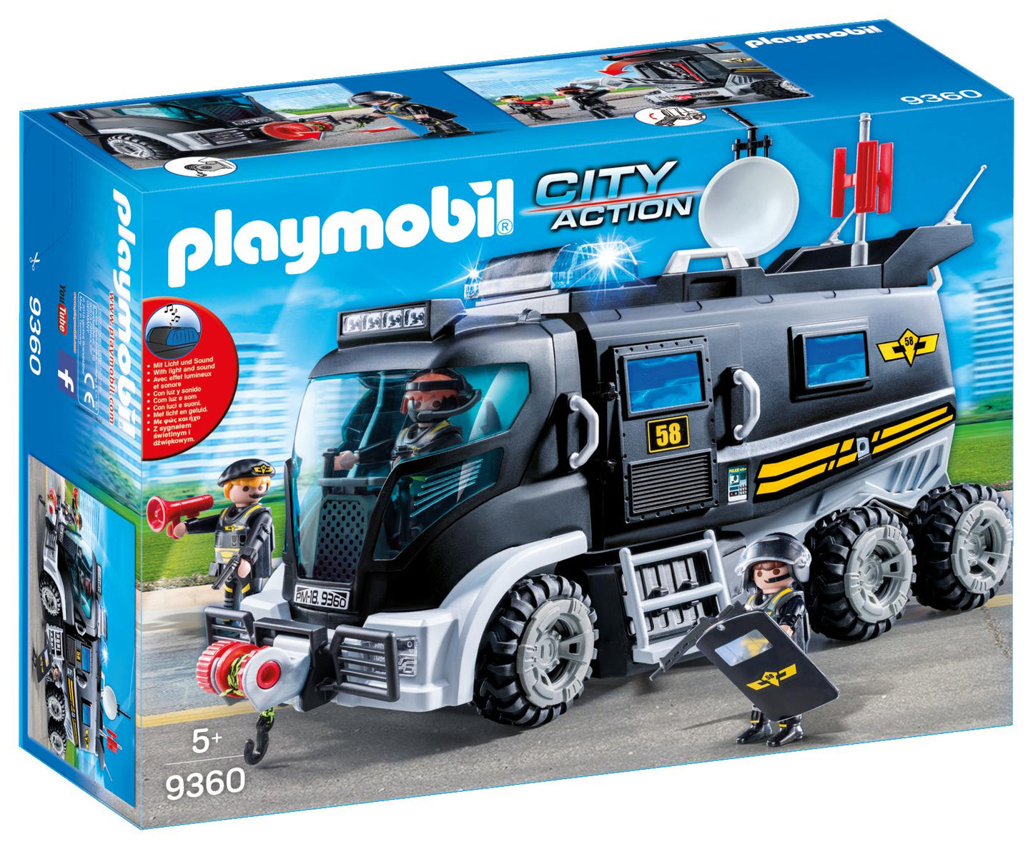 Playmobil 9360 City Action SWAT Truck