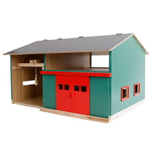 Kids Globe 1:32 Workshop W/Storage & Red Doors