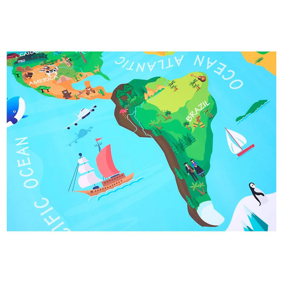 Ormond Magnetic World Map Wall Sticker
