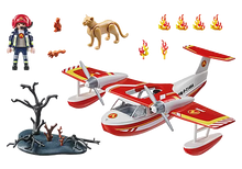 Playmobil 71463 Action Heroes: Firefighting Seaplane with Extinguishing Function