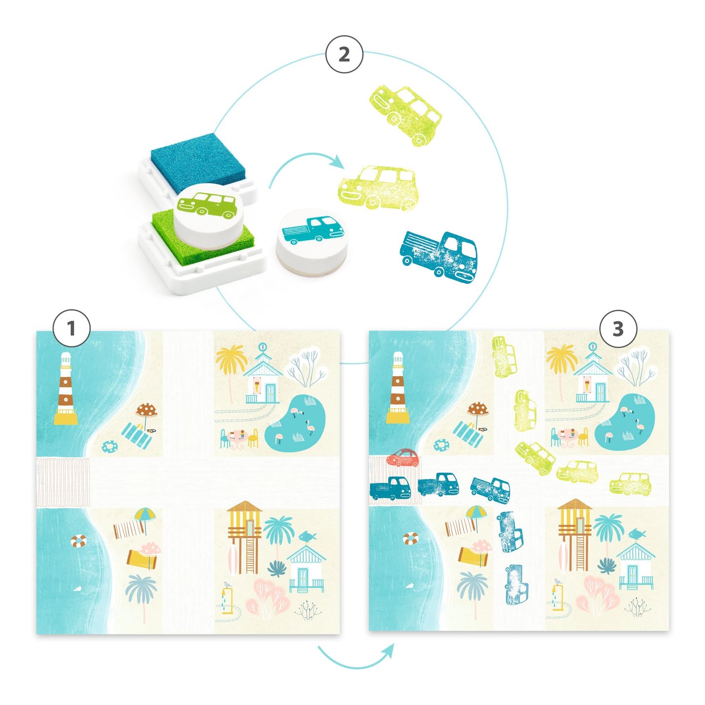 Djeco Stamps Traffic