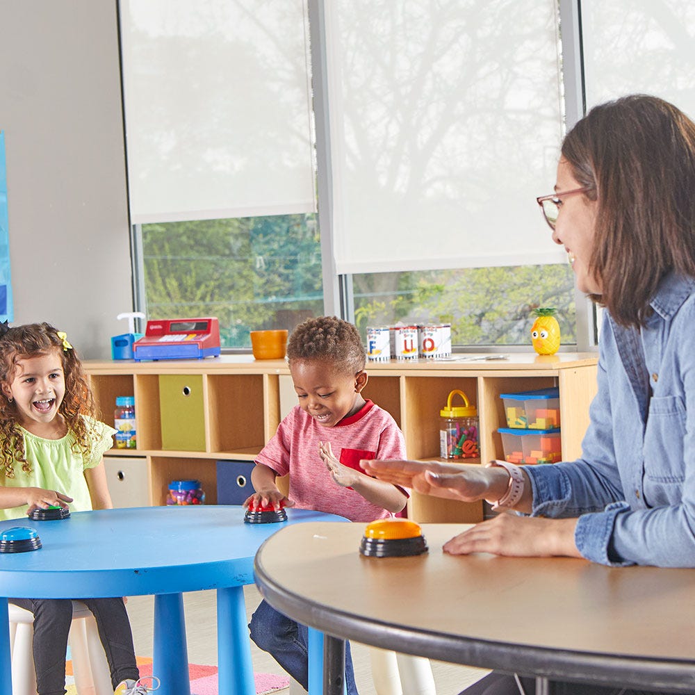 Learning Resources Lights And Sounds Buzzers (Set of 4)