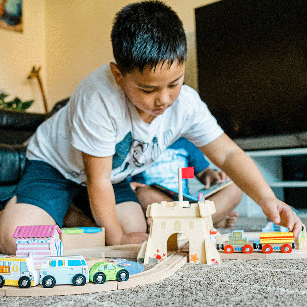 BigJigs Coastal Clean up Train Set