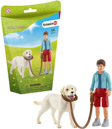 Schleich Farm World Walking With Labrador Retriever