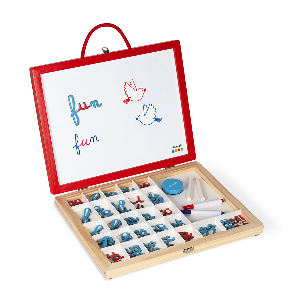 Janod Essentiel - 4-In-1 Cursive Letters Suitcase