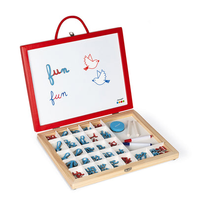 Janod Essentiel - 4-In-1 Cursive Letters Suitcase