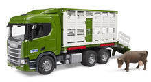 Bruder Scania Super 560R Cattle Truck W/1 Cattle