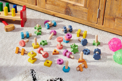 TickiT Rainbow Wooden Nuts & Bolts