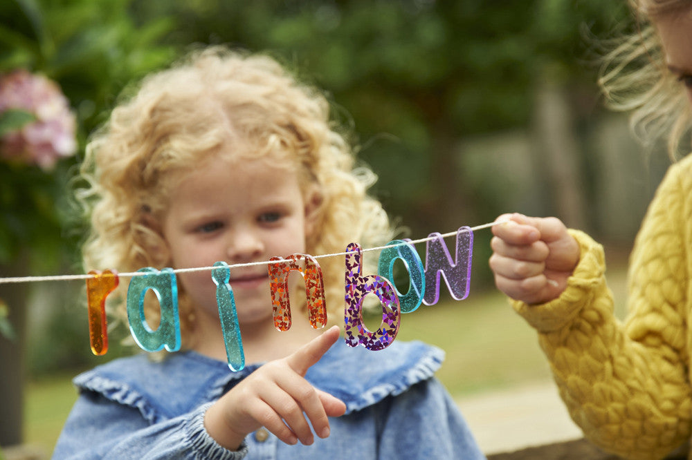 TickiT Rainbow Glitter Letters