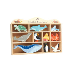 Tender Leaf Toys 10 Coastal Animals Shelf Set