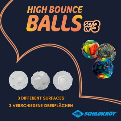Schildkröt High Bounce Balls - Set of 3