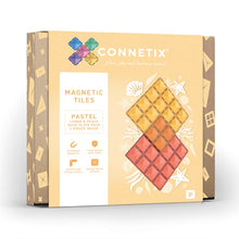 Connetix Tiles 2 Pc Base Lemon Peach
