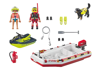 Playmobil 71464 Action Heroes: Fireboat with Aqua Scooter