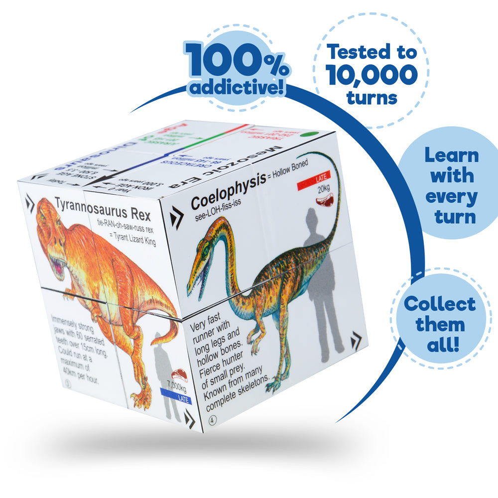 ZooBooKoo Dinosaurs - T-Rex & Friends Cube Book