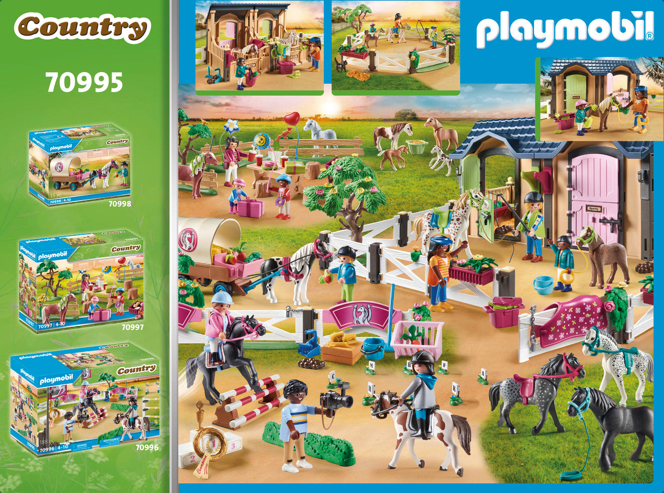 Playmobil 70995 Country Pony Farm Horseback Riding Lessons