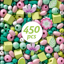 Djeco Wooden Beads, Leaves And Flowers