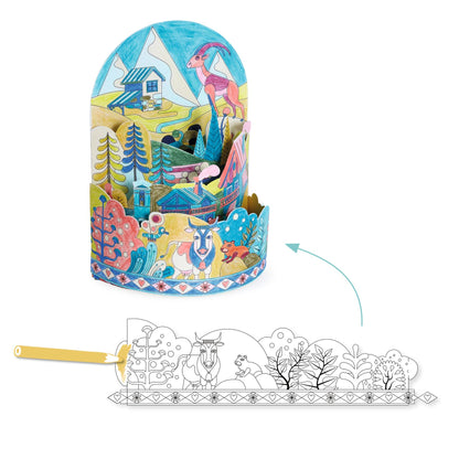 Djeco 3D Colouring On Top… Of The World