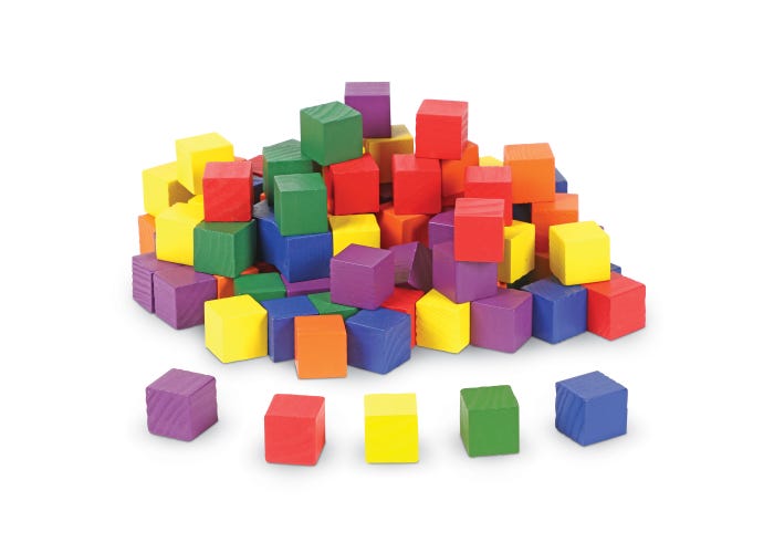 Learning Resources Wooden Colour Cubes™ (Set of 102)